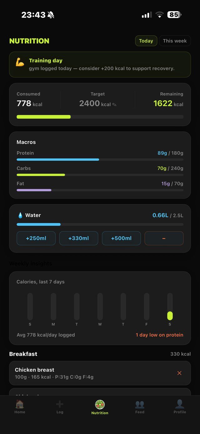 Strand session logging