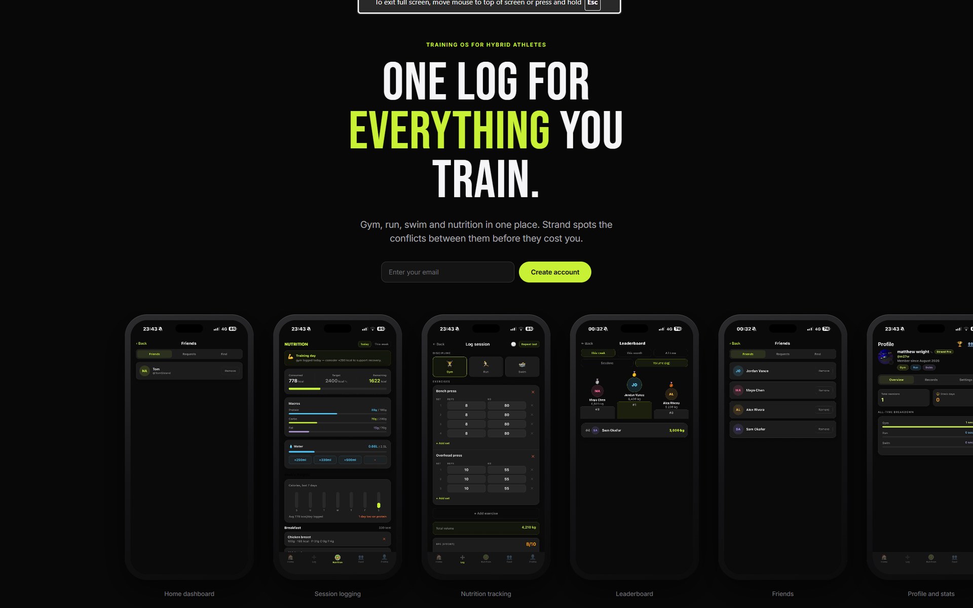 Strand — training OS at mystrand.app